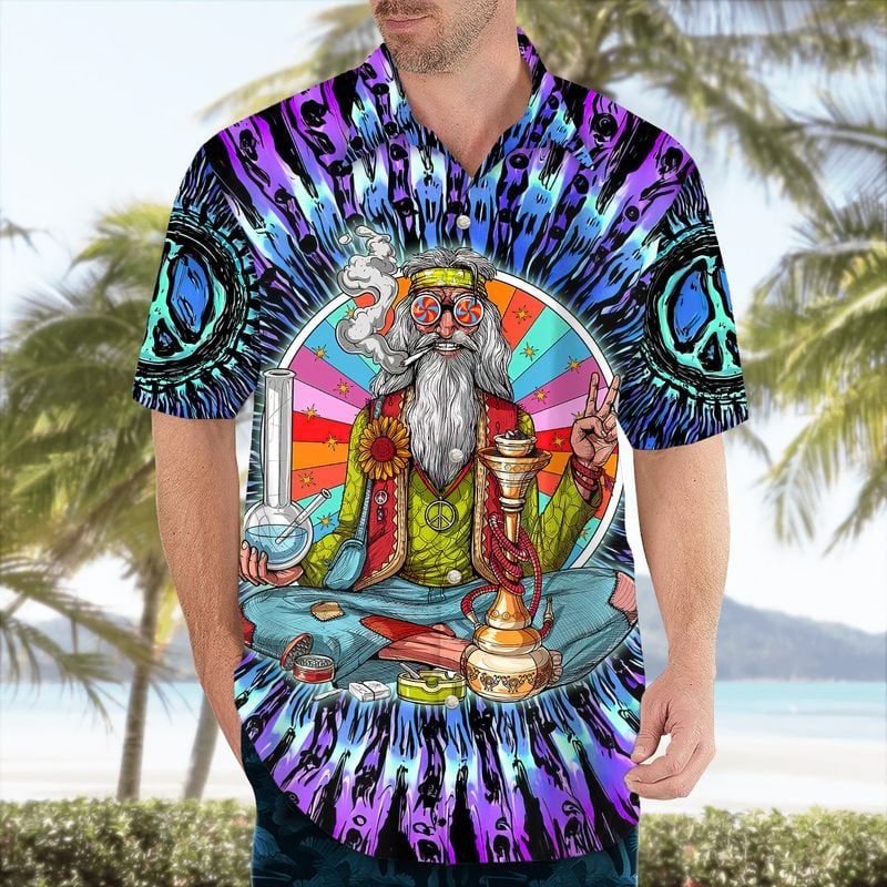 Hippie Trendy Hawaiian Shirt For Men And Women, Old Hippie Hawaii Shirt 3D All Printed