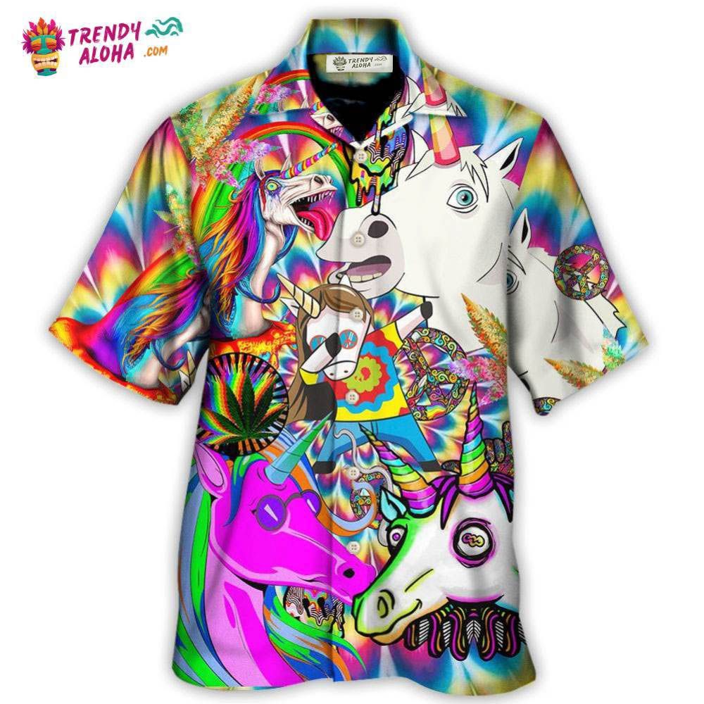 Hippie Unicorn Dream For Wonderland Hawaiian Shirt – Trendy Aloha Hippie Unicorn Dream For Wonderland Hawaiian Shirt – Trendy Aloha