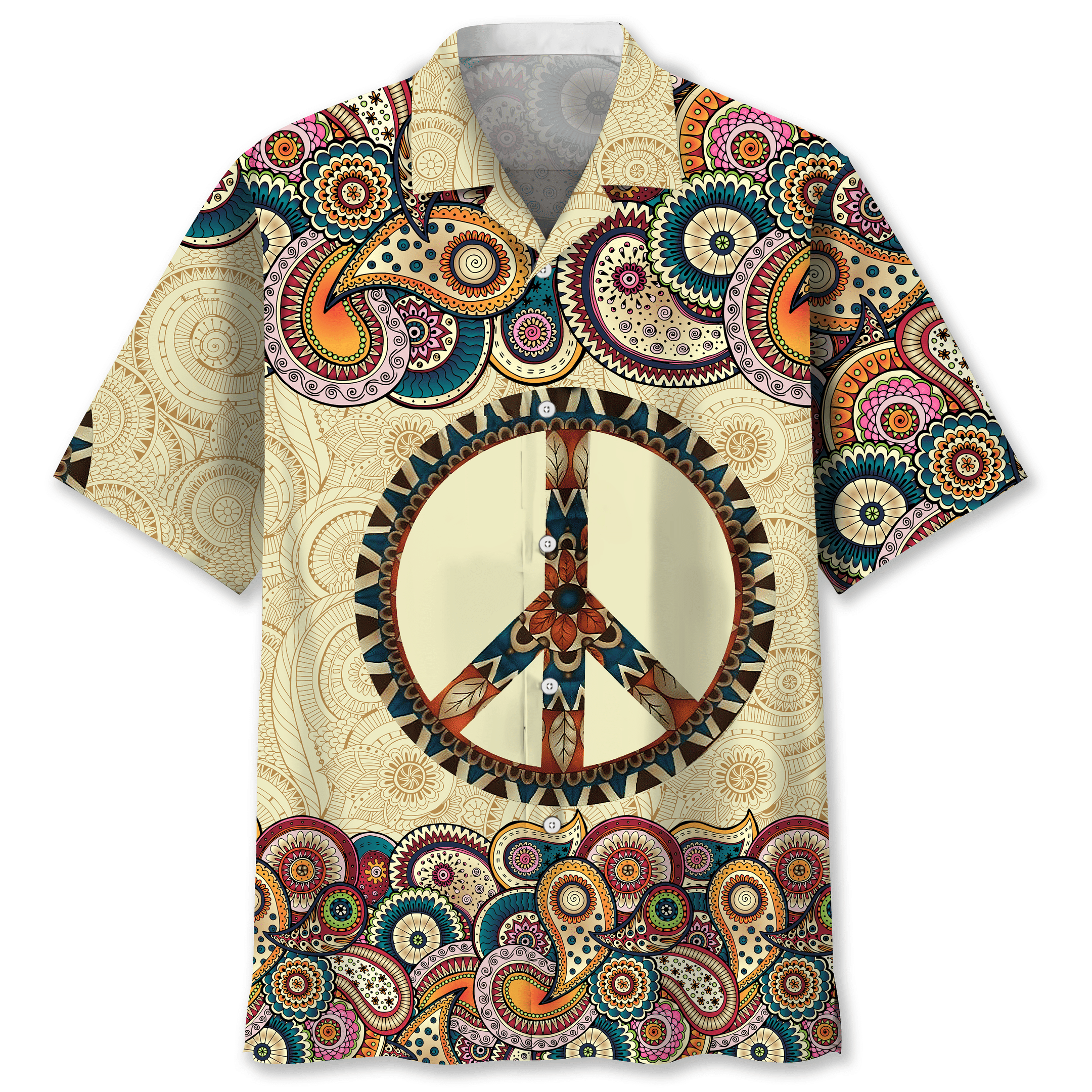 Hippie Vintage Trendy Hawaiian Shirt