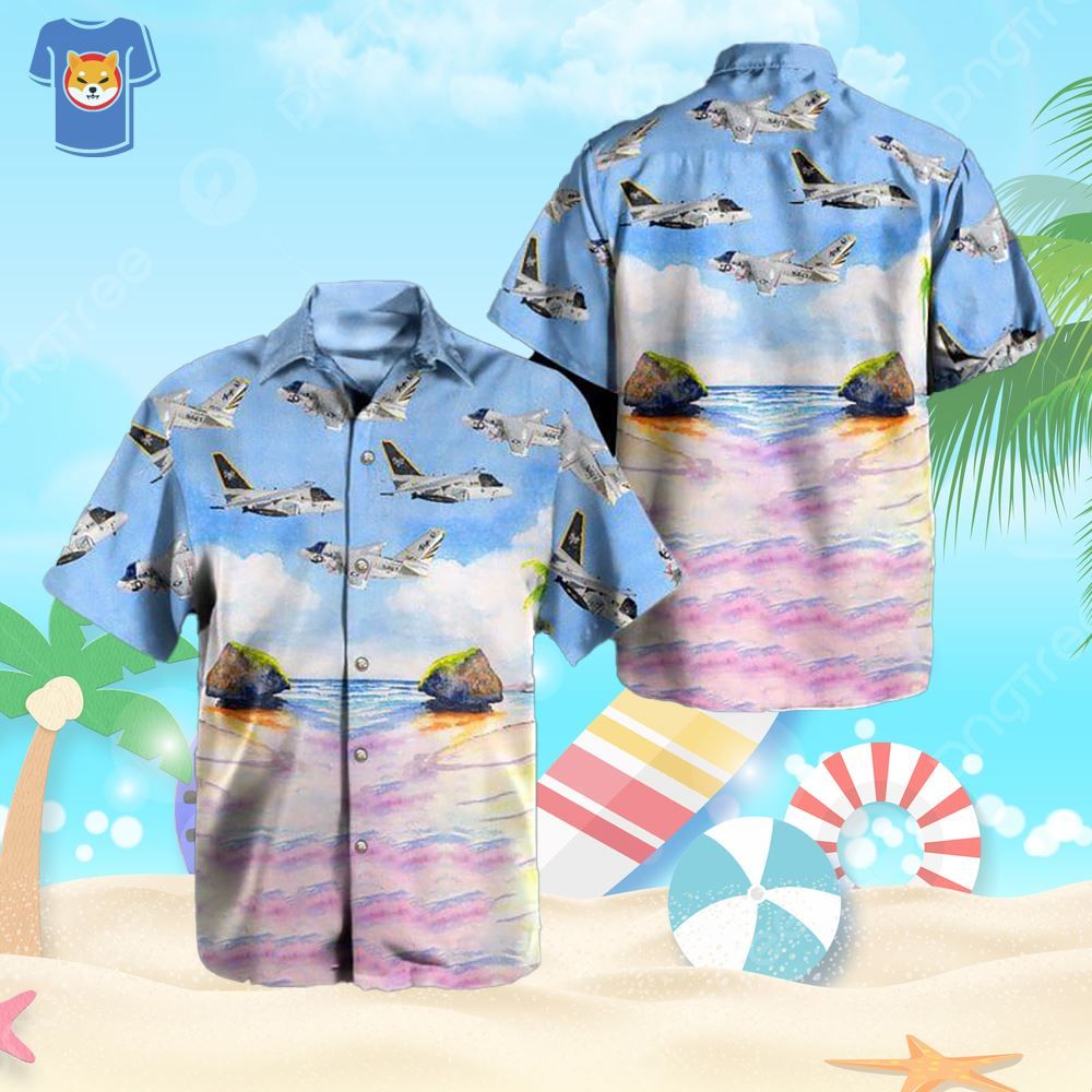 Historical Aircraft Lockheed S-3 Viking Us Navy Hawaiian Shirt For Men And Women