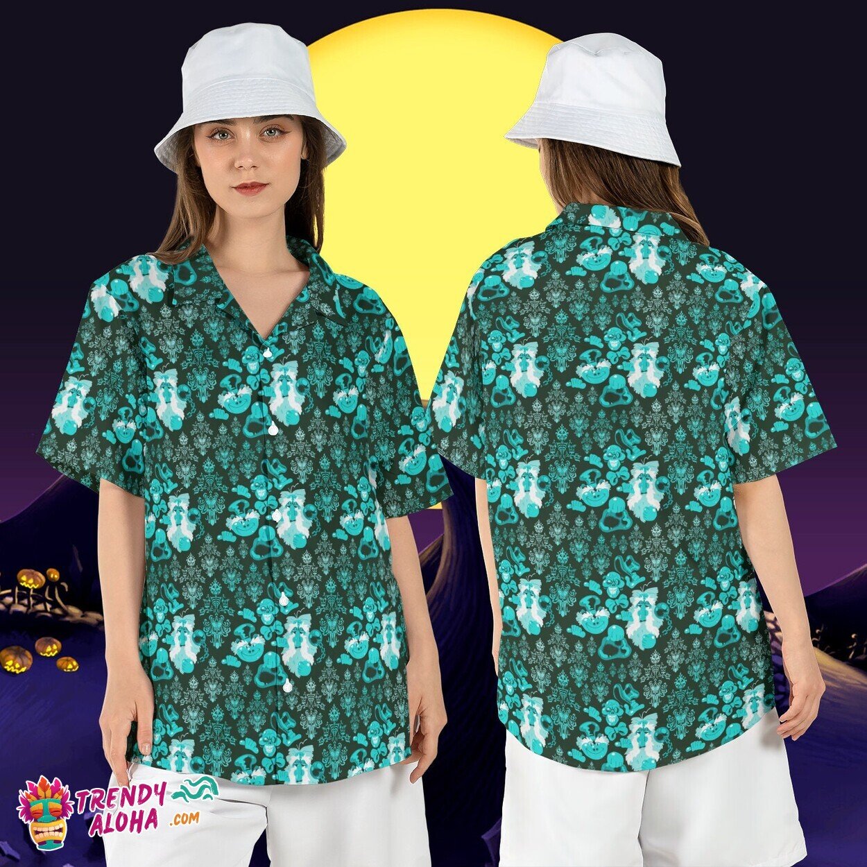 Hitchhiking Ghosts Mansion Halloween Disney Aloha Hawaiian
