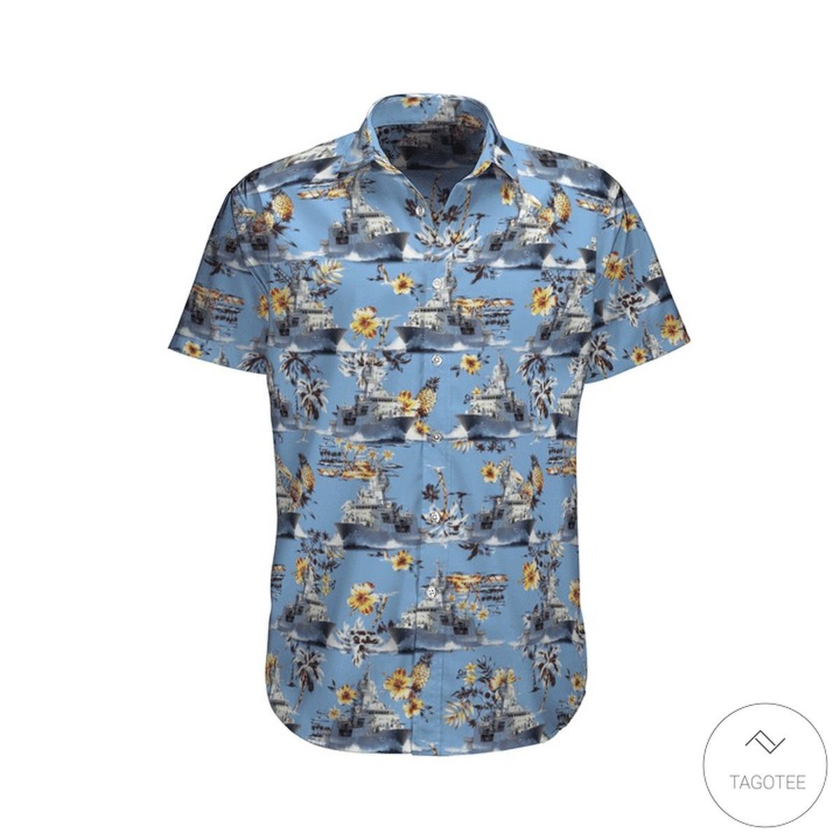 HMAS Anzac Boldly Sails Under Royal Australian Navy Hawaiian Shirt