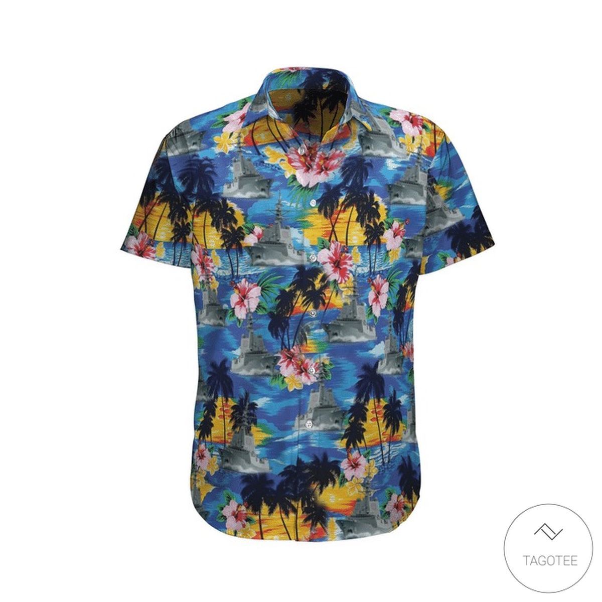 HMAS Brisbane Commanding the Seas Australian Navy Hawaiian Shirt