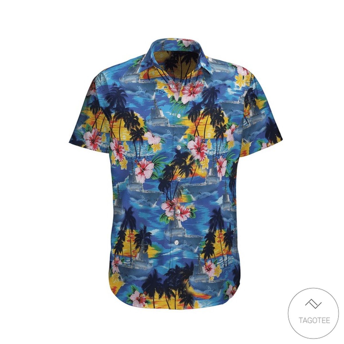 Hobartclass Destroyer Embarks from Australian Navy Hawaiian Shirt