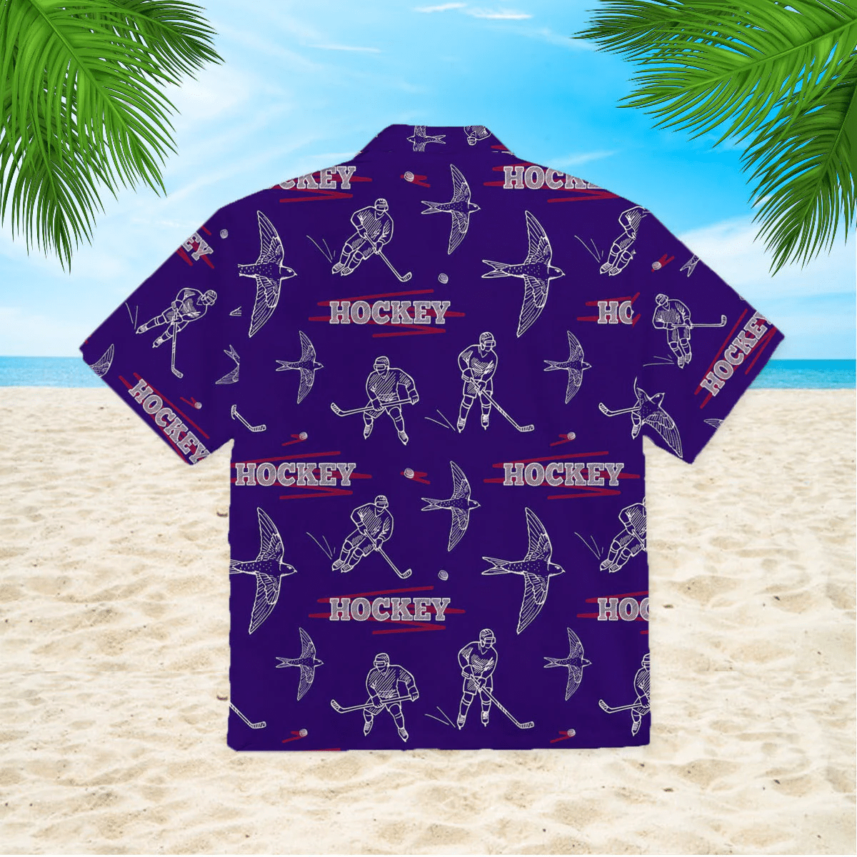 Hockey Players During The Game Trendy Hawaiian Shirt For Aloha Shirt