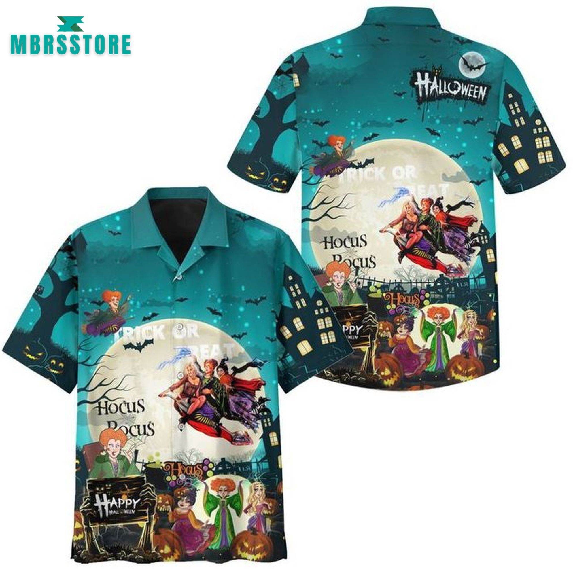 Hocus Pocus Halloween Trick Or Treat Trendy Hawaiian Shirt