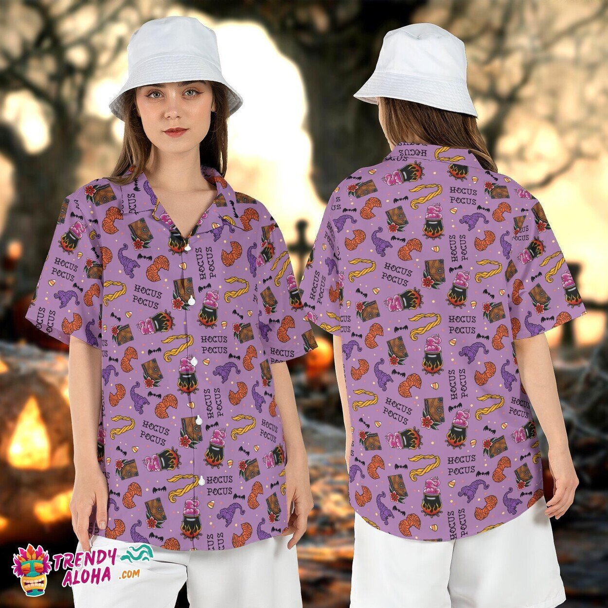 Hocus Pocus Sanderson Sisters Winifred Sarah Mary Aloha Shirt
