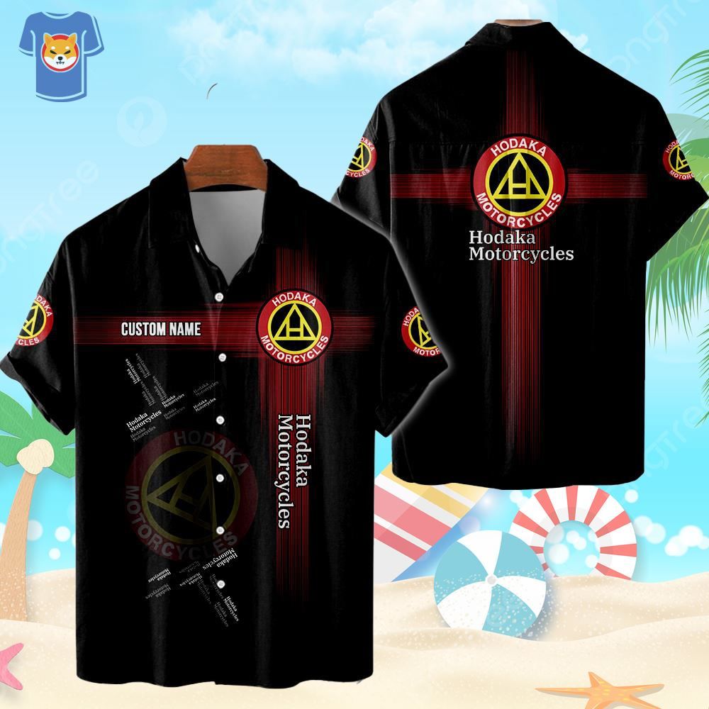 Hodaka Motorcycles As Custom Name Vehicle Hawaiian Shirt For Men And Women