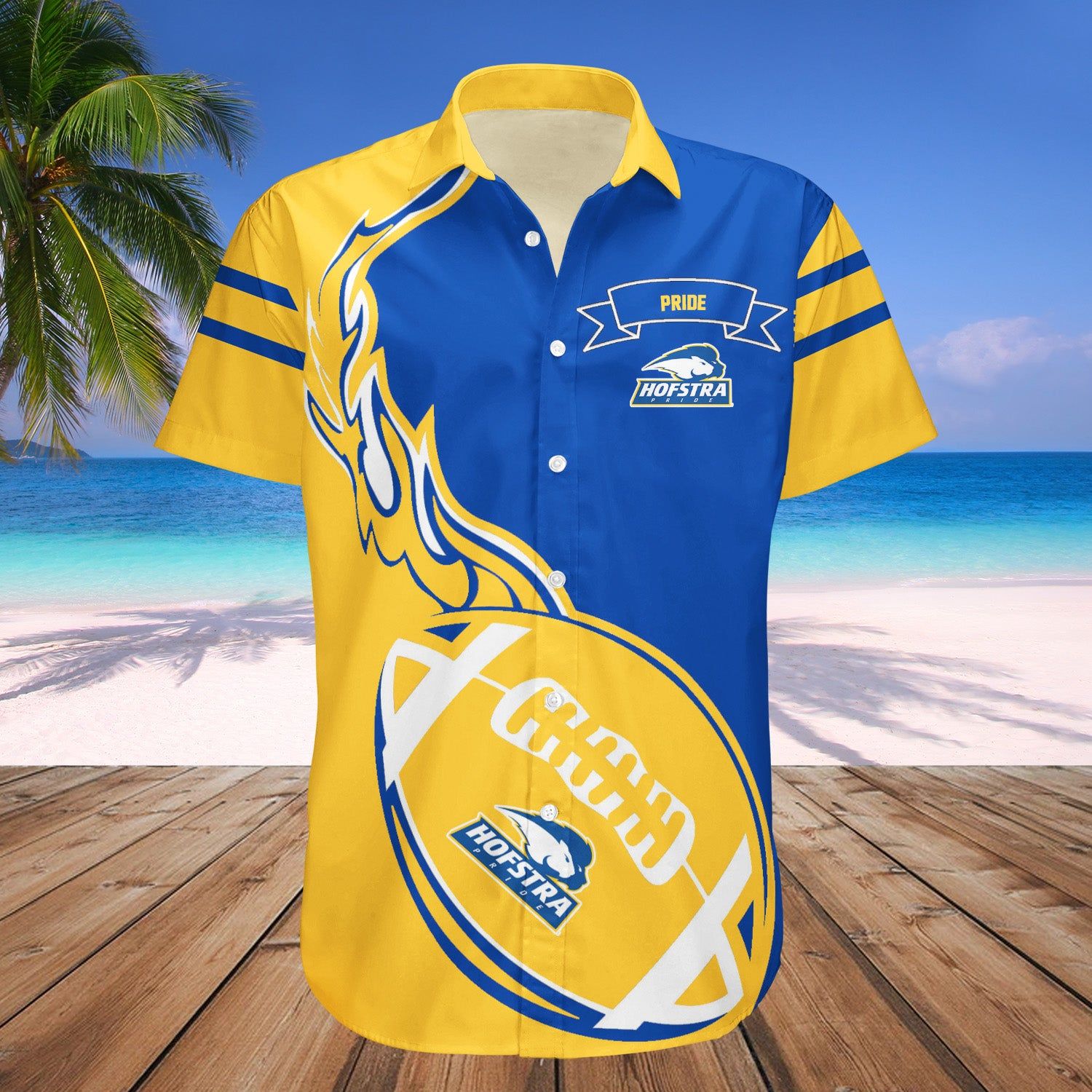 Hofstra Pride Hawaii Shirt Flame Ball – NCAA