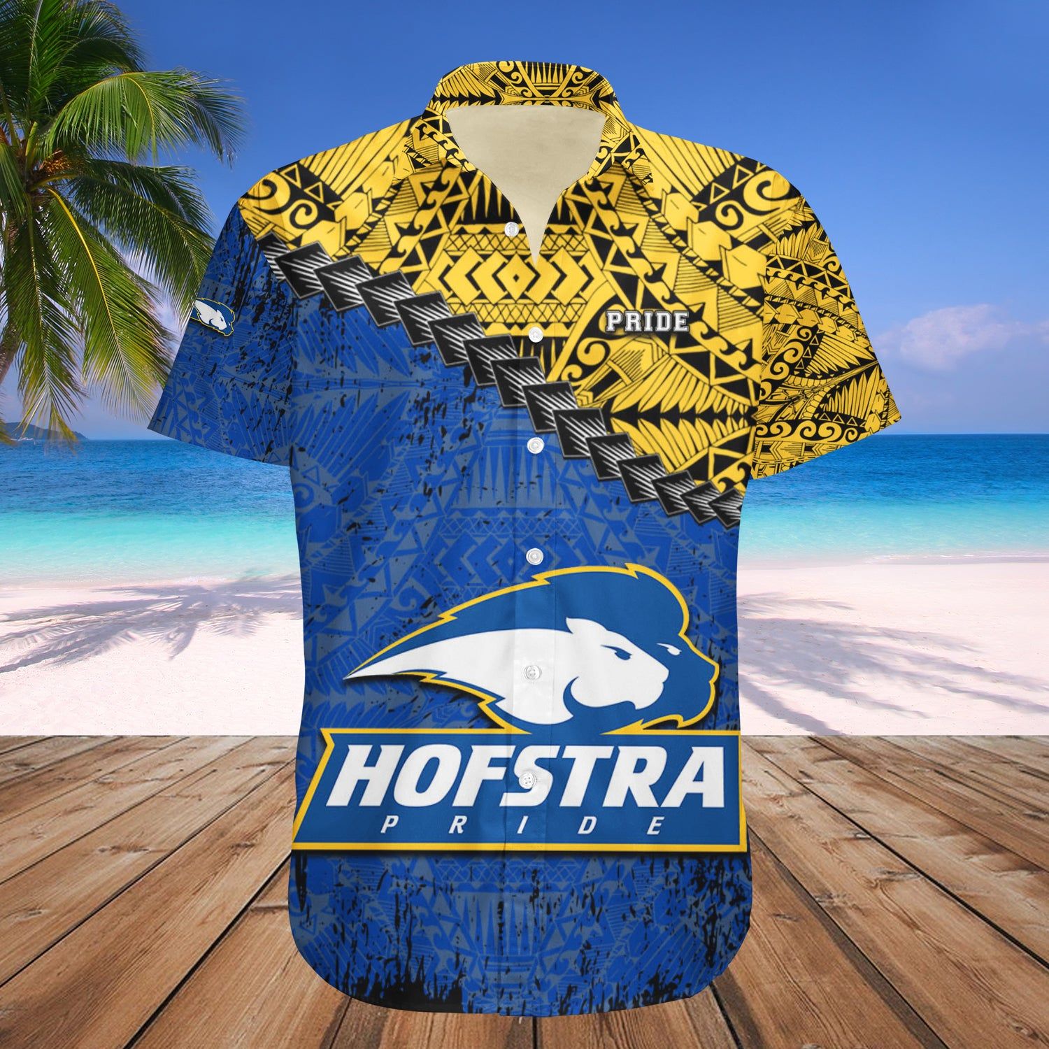 Hofstra Pride Hawaii Shirt Grunge Polynesian Tattoo – NCAA