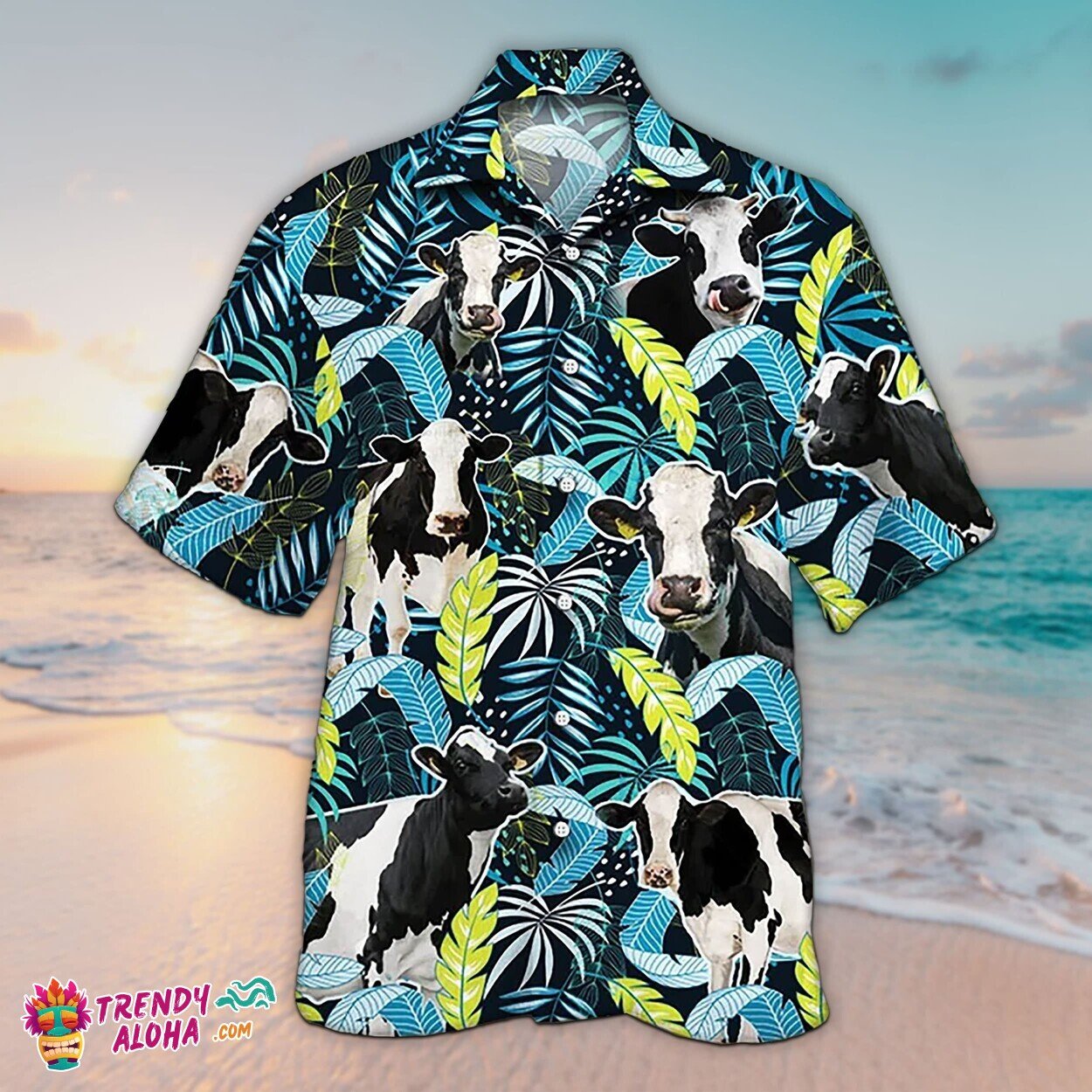 Holstein Friesian Cow Lover 3D Hawaiian Shirt Unisex Aloha Short Top