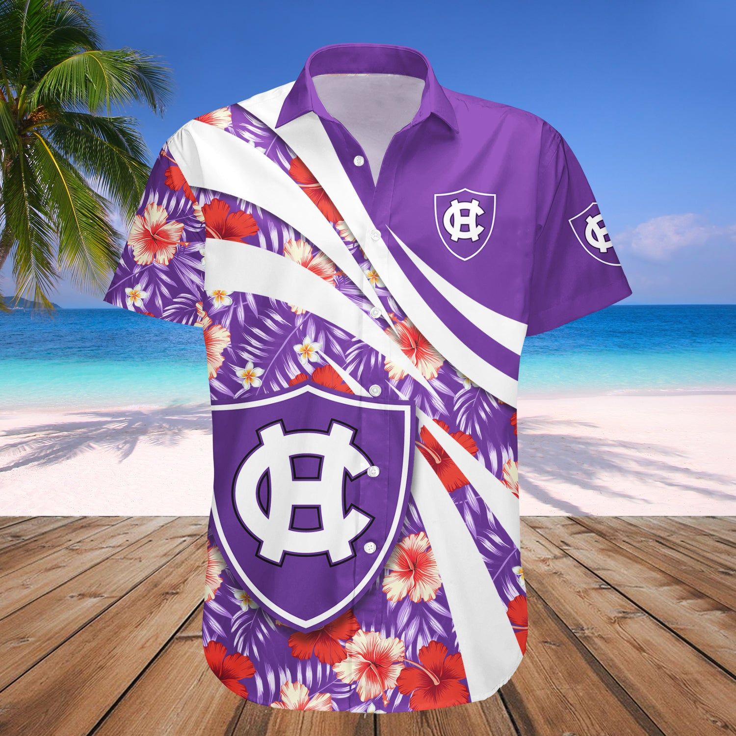 Holy Cross Crusaders Hawaii Shirt Hibiscus Sport Style – NCAA
