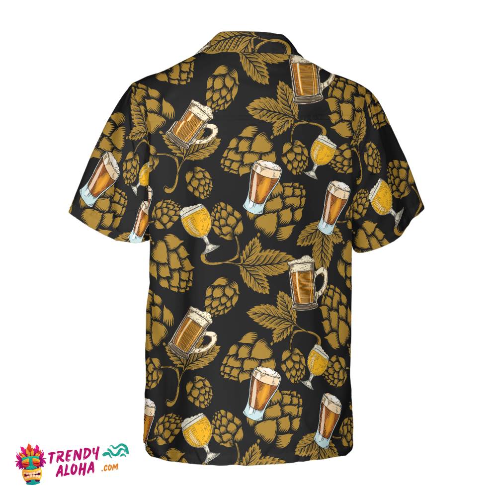 Hop Cones Beer Glass V1 Hawaiian Shirt