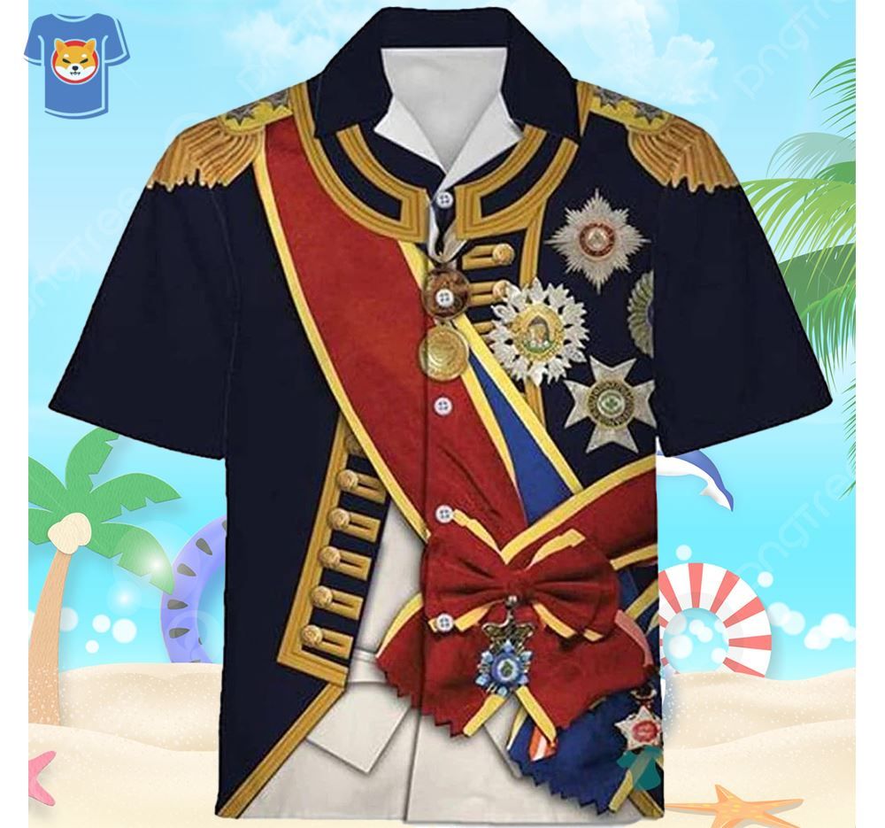 Horatio Nelson 1St Viscount Nelson Navy Sailor Beach Included Hawaiian Shirts