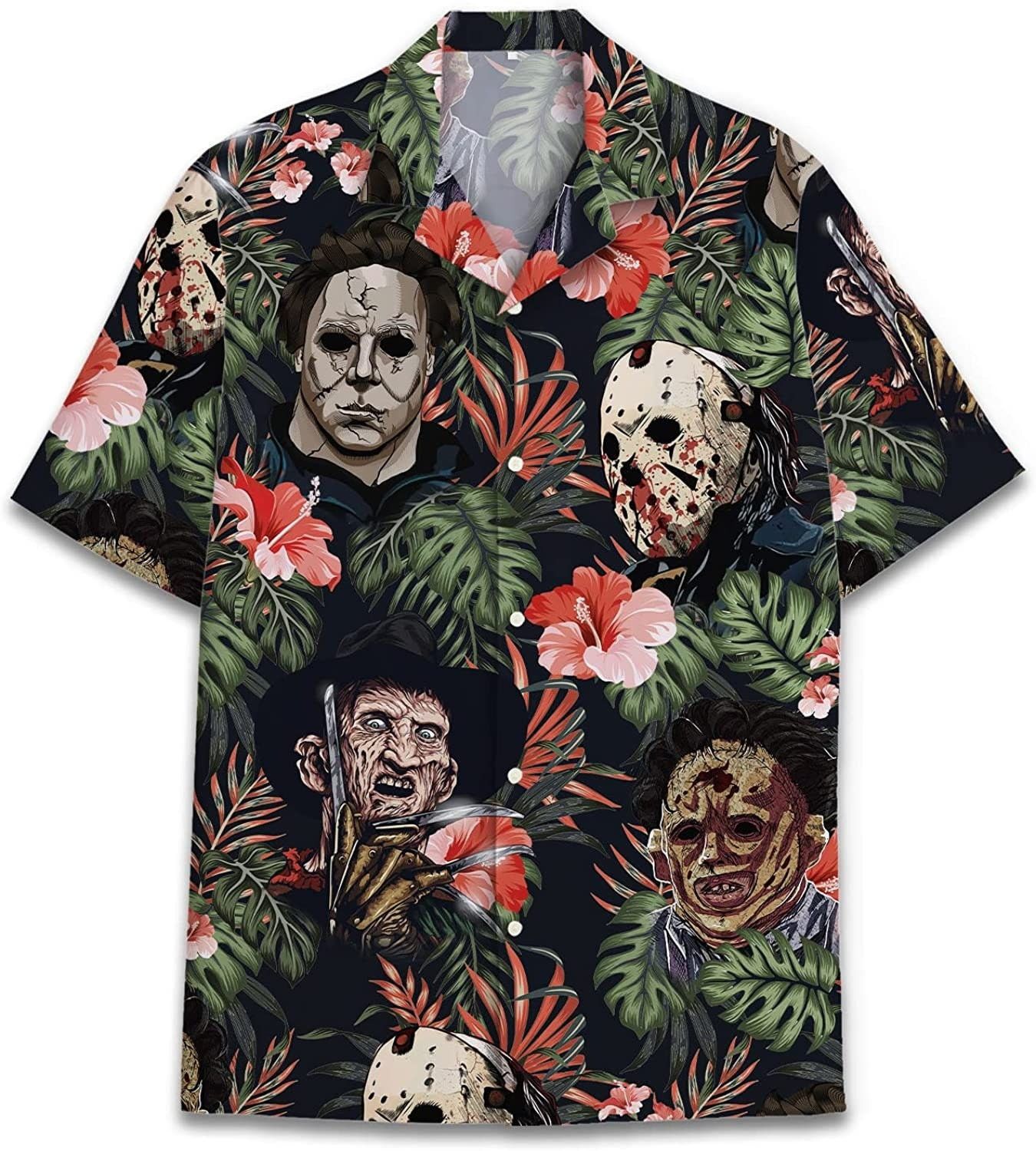 Horror Halloween Hawaiian Hawaii Shirt