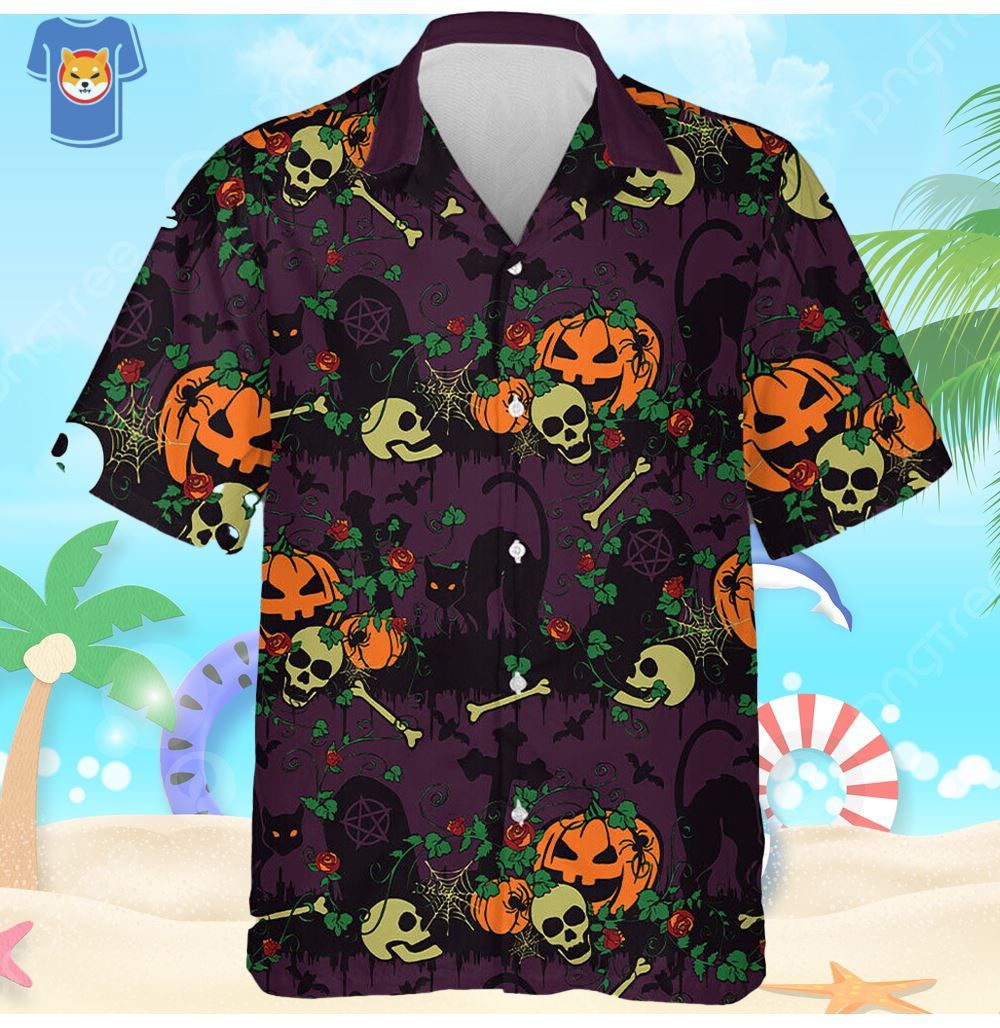 Horror Halloween Pumpkin Jack O Latern Hawaiian Shirt