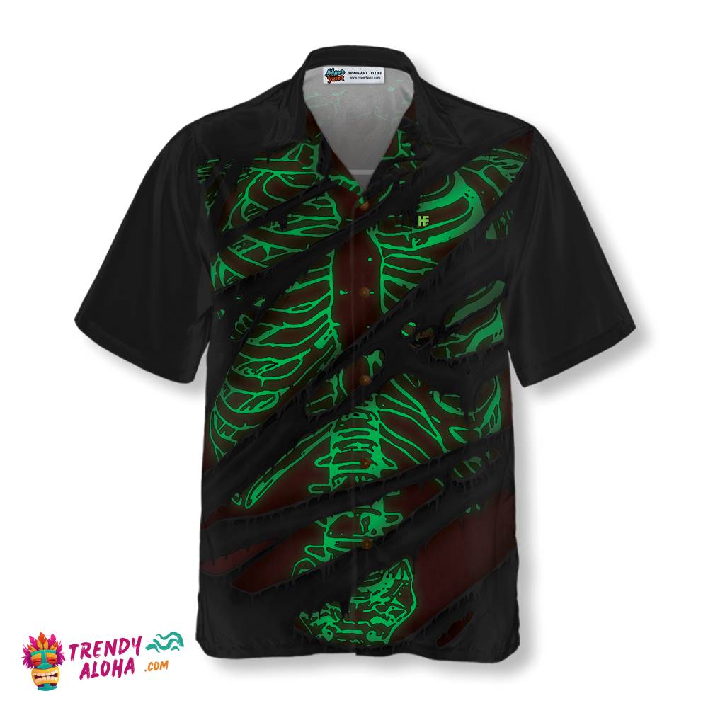 Horror Skeleton Halloween Hawaiian Shirt