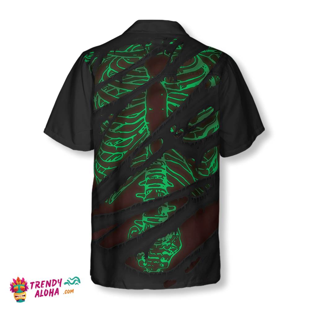 Horror Skeleton Halloween Hawaiian Shirt