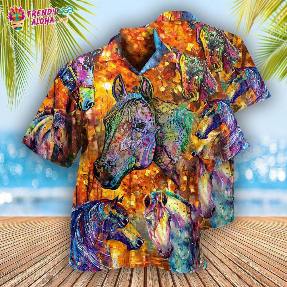 Horse Better With A Horse Color Painting Hawaiian Shirt – Trendy Aloha