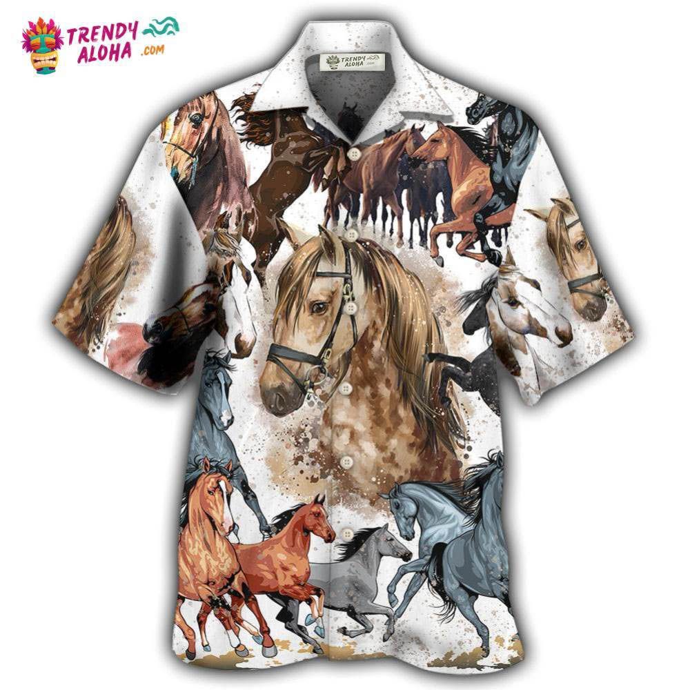 Horse Fantasy Horse Painting Style Hawaiian Shirt – Trendy Aloha Horse Fantasy Horse Painting Style Hawaiian Shirt – Trendy Aloha