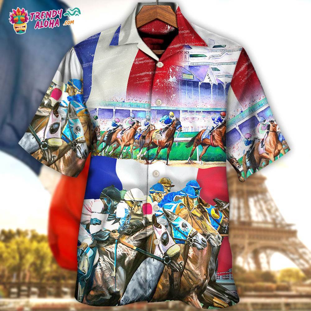 Horse France Horse Racing Amazing Seat Lover Hawaiian Shirt – Trendy Aloha