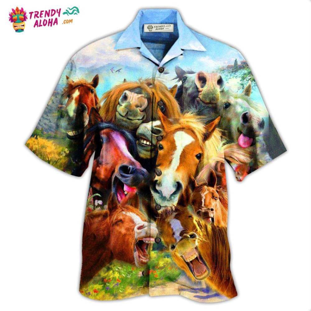 Horse Laughing Beautiful Hawaiian Shirt – Trendy Aloha Horse Laughing Beautiful Hawaiian Shirt – Trendy Aloha