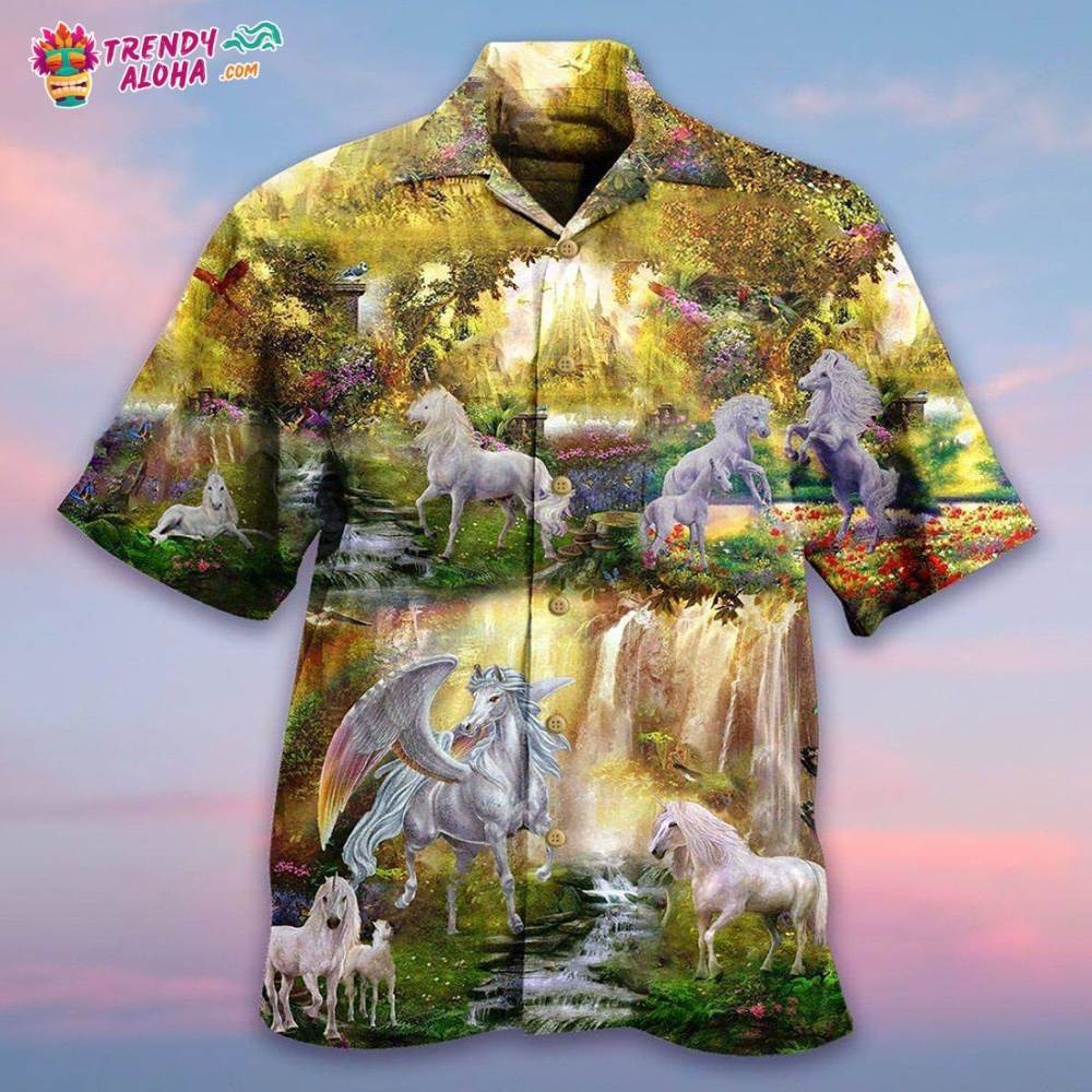 Horse Mysterious Paradise Hawaiian Shirt – Trendy Aloha