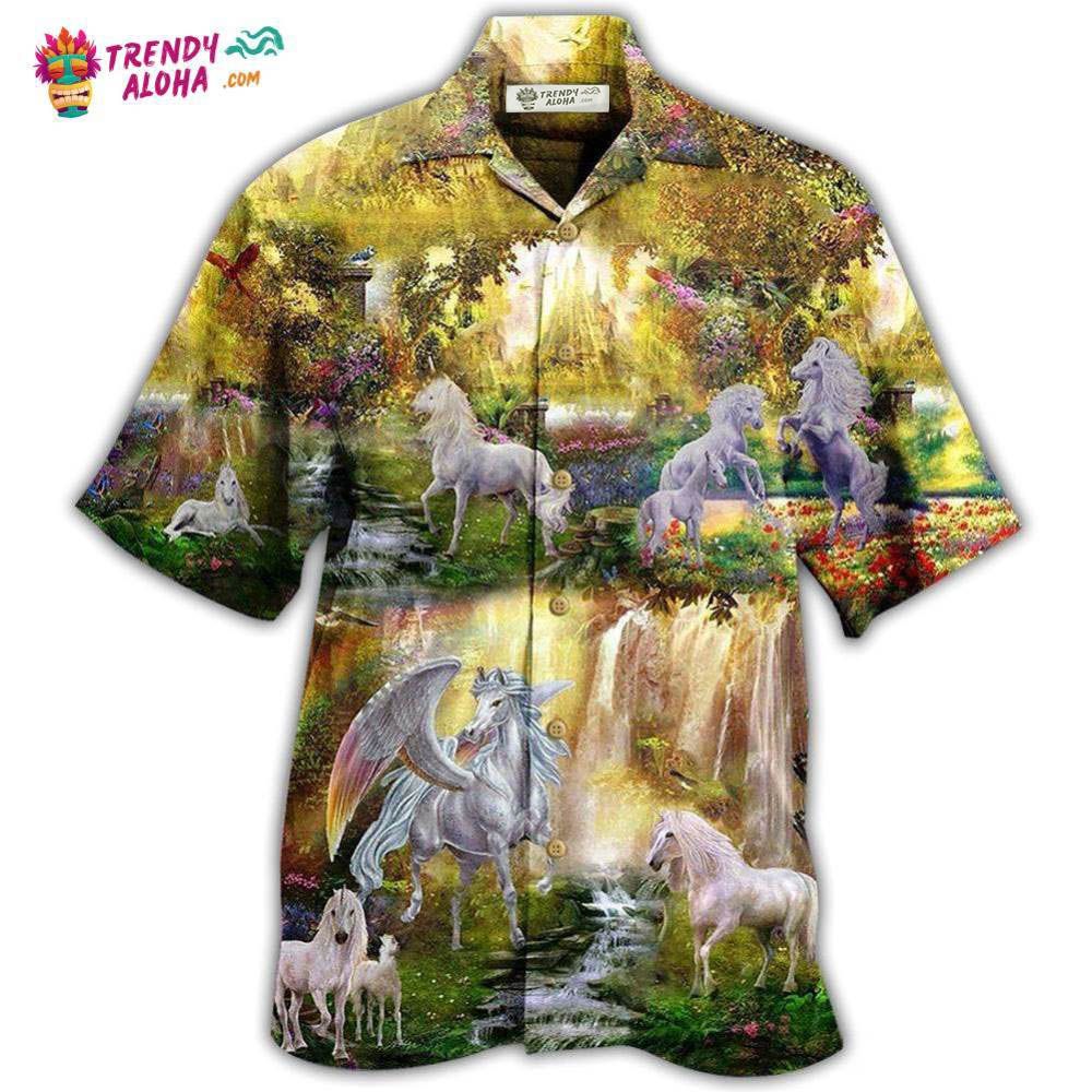 Horse Mysterious Paradise Hawaiian Shirt – Trendy Aloha