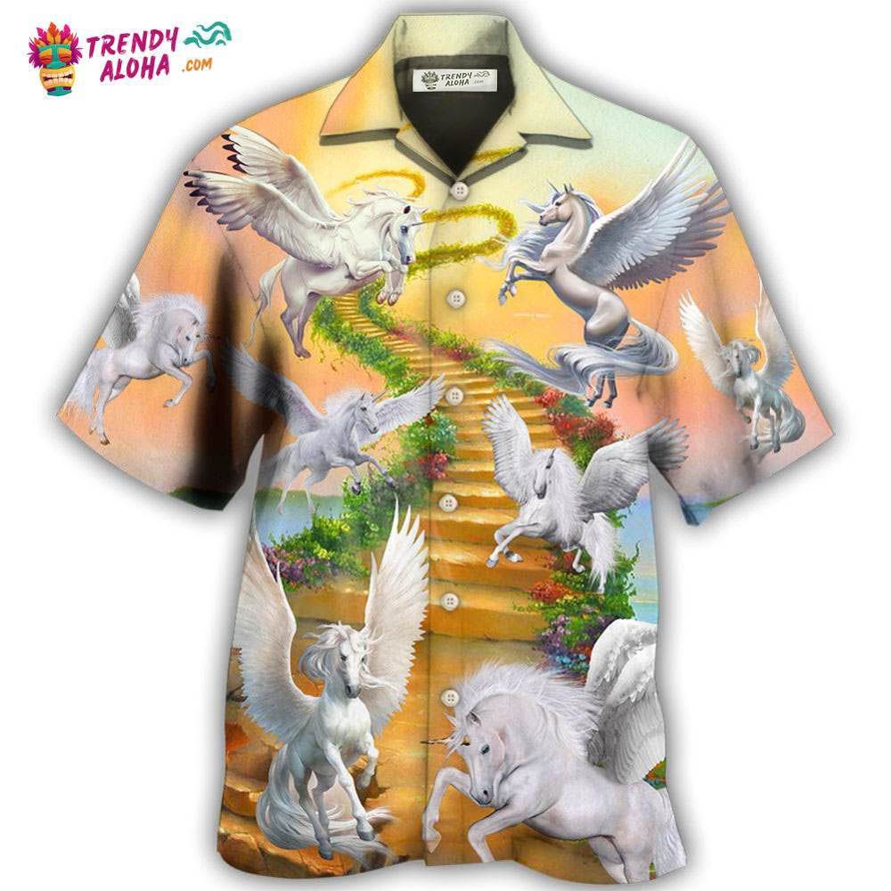 Horse Paradise Dream Style Hawaiian Shirt – Trendy Aloha Horse Paradise Dream Style Hawaiian Shirt – Trendy Aloha