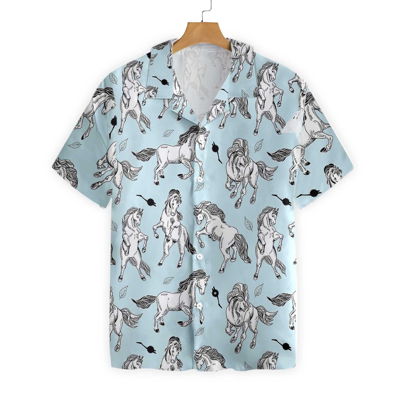 Horse Pattern All Printed 3D Trendy Hawaiian Shirt, Summer Gifts For Men And Women Horse Pattern All Printed 3D Trendy Hawaiian Shirt, Summer Gifts For Men And Women
