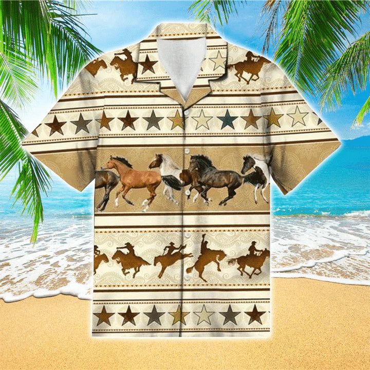 Horse Pattern Hawaiian Shirt For Men, Women Horse Pattern Hawaiian Shirt For Men, Women