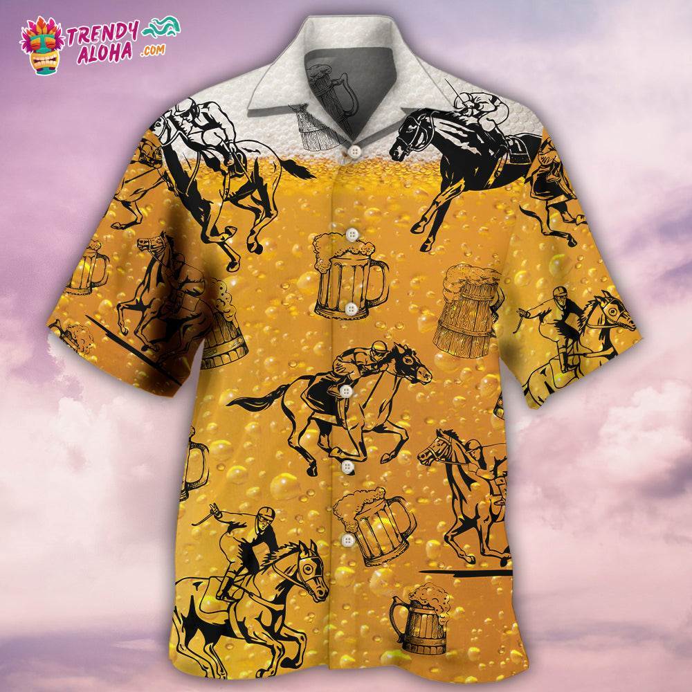 Horse Racing And Beer Hawaiian Shirt – Trendy Aloha