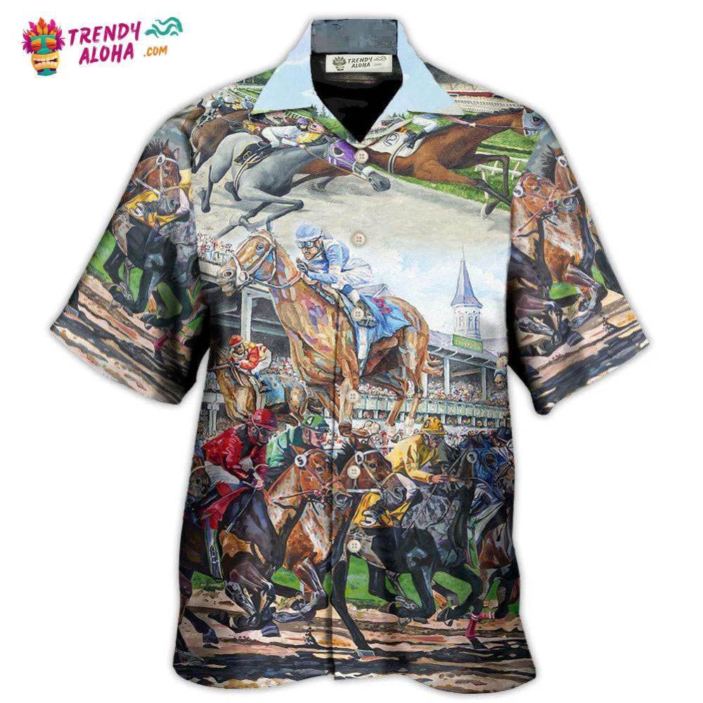 Horse Racing Be Strong Be Brave Hawaiian Shirt – Trendy Aloha Horse Racing Be Strong Be Brave Hawaiian Shirt – Trendy Aloha