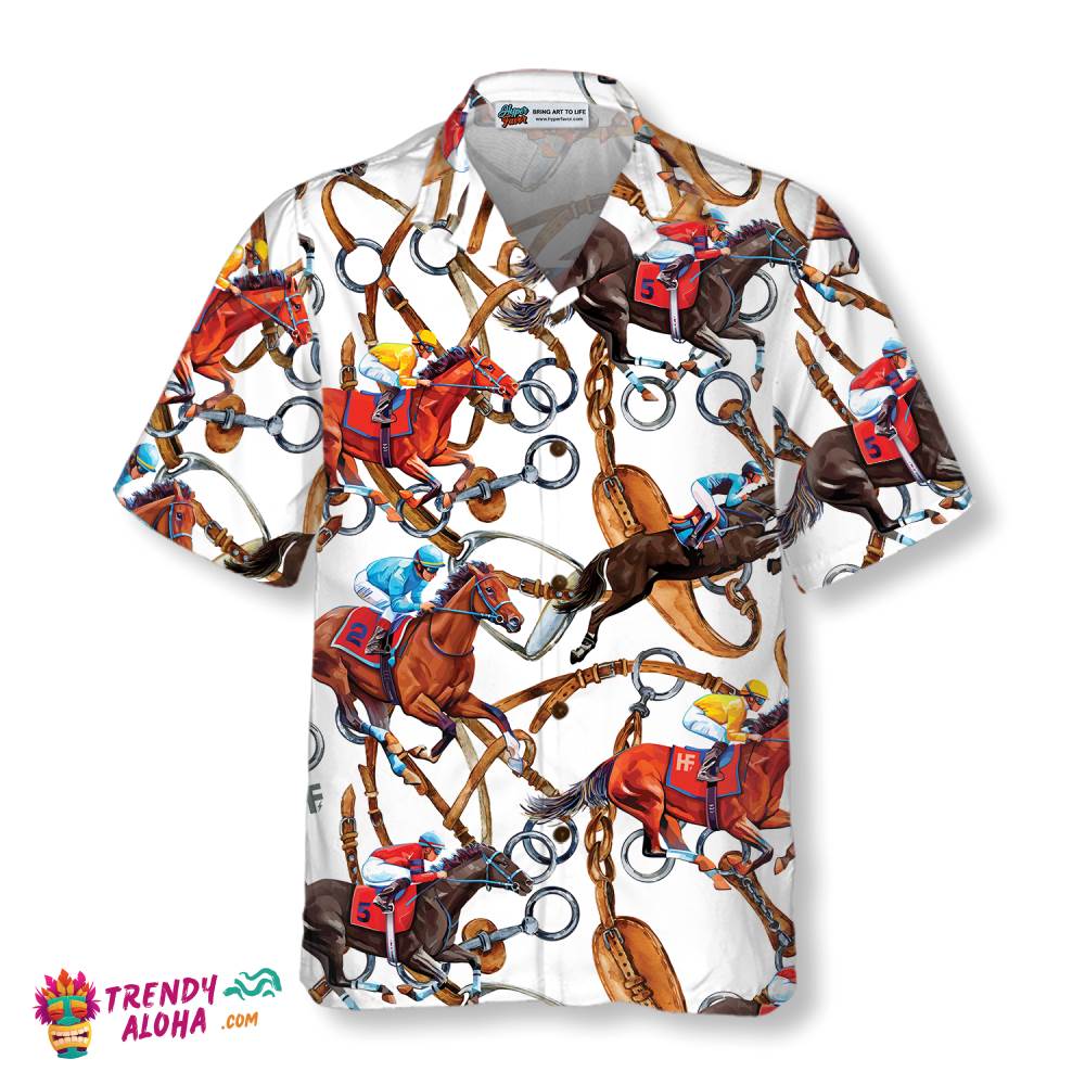 Horse Racing Shirt For Men Hawaiian Shirt