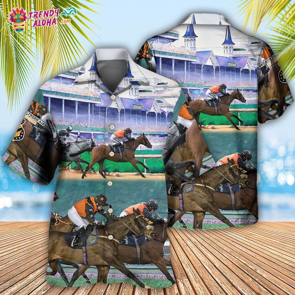 Horse Racing So Cool Hawaiian Shirt – Trendy Aloha