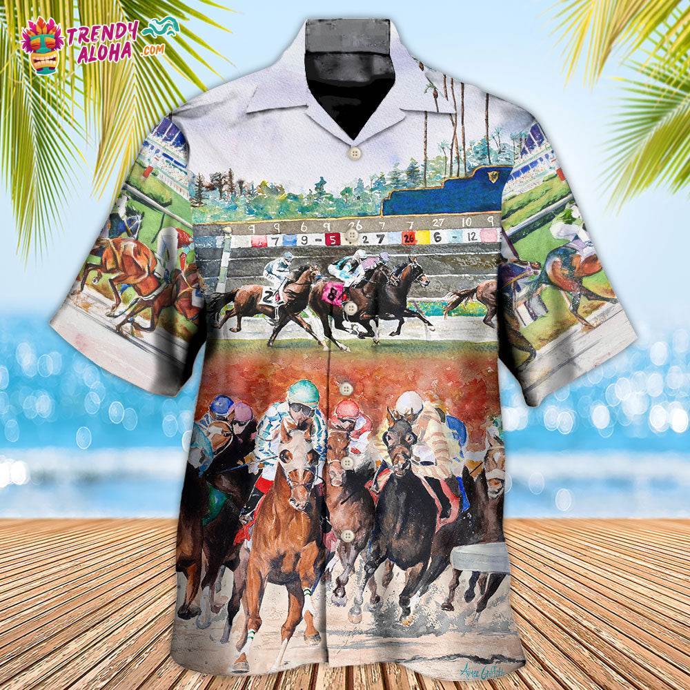 Horse Racing Wild Power Hawaiian Shirt – Trendy Aloha