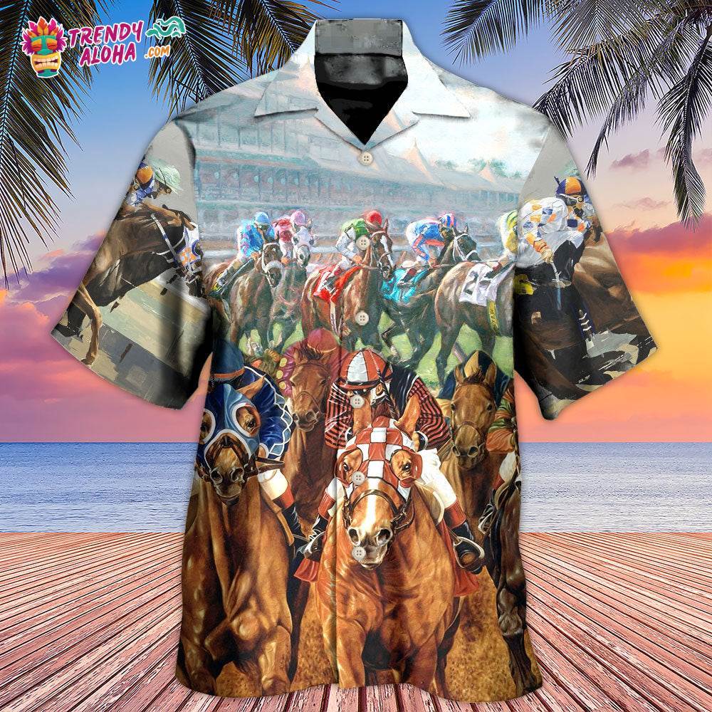 Horse Racing You Have The Best Seat Hawaiian Shirt – Trendy Aloha