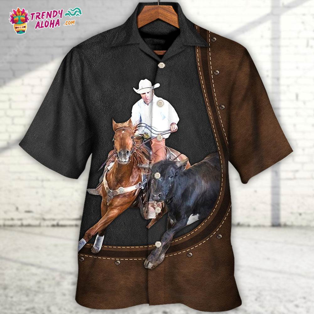 Horse Riding Horse Leather Style For Ken Mclellan Hawaiian Shirt – Trendy Aloha