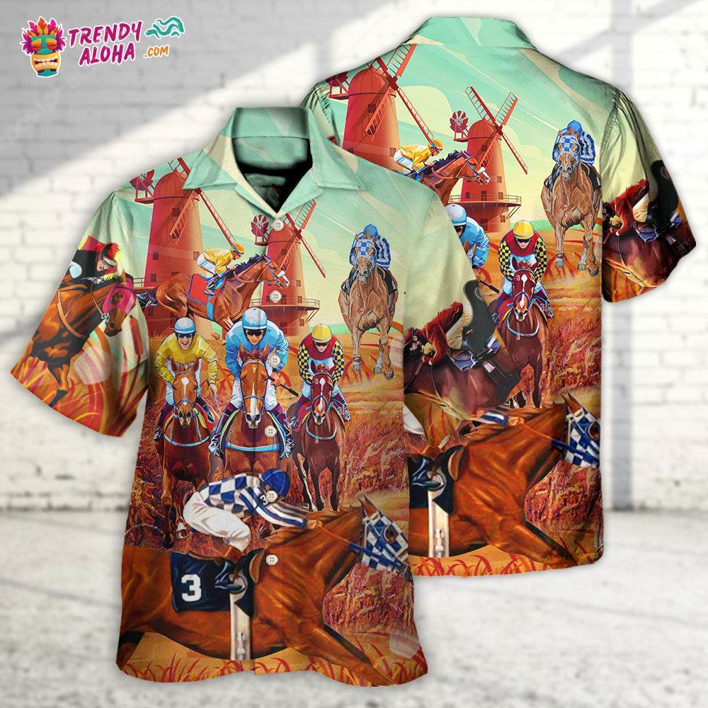 Horse Runs Fast Style Hawaiian Shirt – Trendy Aloha