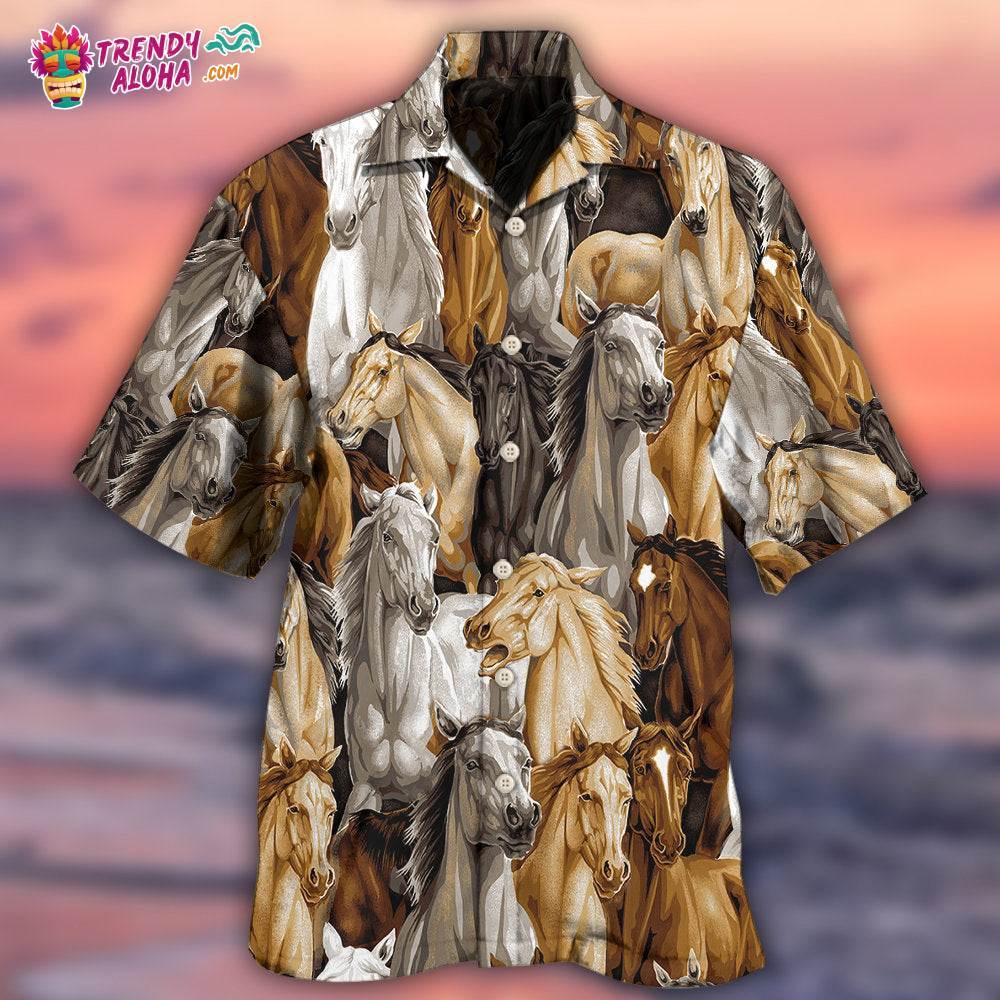 Horse Vintage Unique Hawaiian Shirt – Trendy Aloha