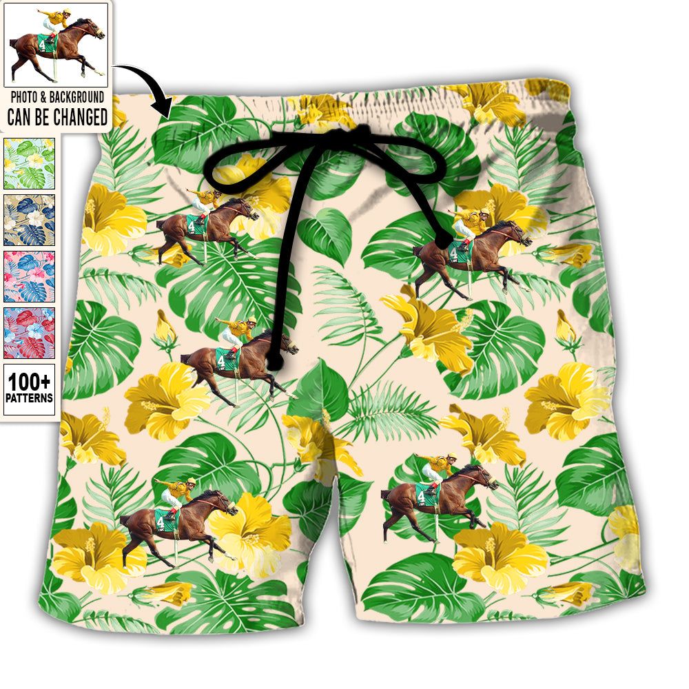 Horse You Want Tropical Style Custom Photo Trendy Aloha Hawaiian Beach Shorts – Personalized Photo Gifts Horse You Want Tropical Style Custom Photo Trendy Aloha Hawaiian Beach Shorts – Personalized Photo Gifts