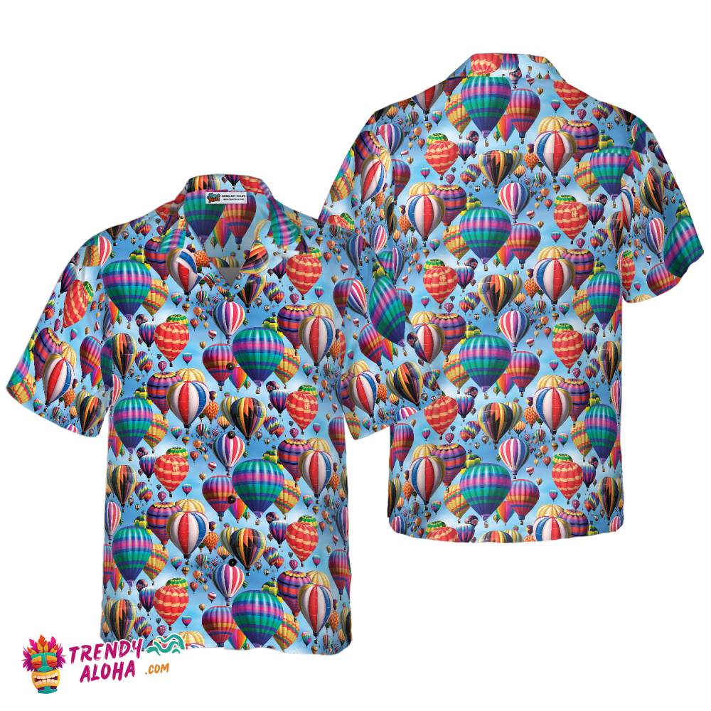 Hot Air Balloon Hawaiian Shirt Hot Air Balloon Hawaiian Shirt