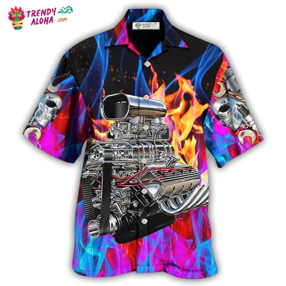 Hot Rod Fire Love Life Hawaiian Shirt – Trendy Aloha