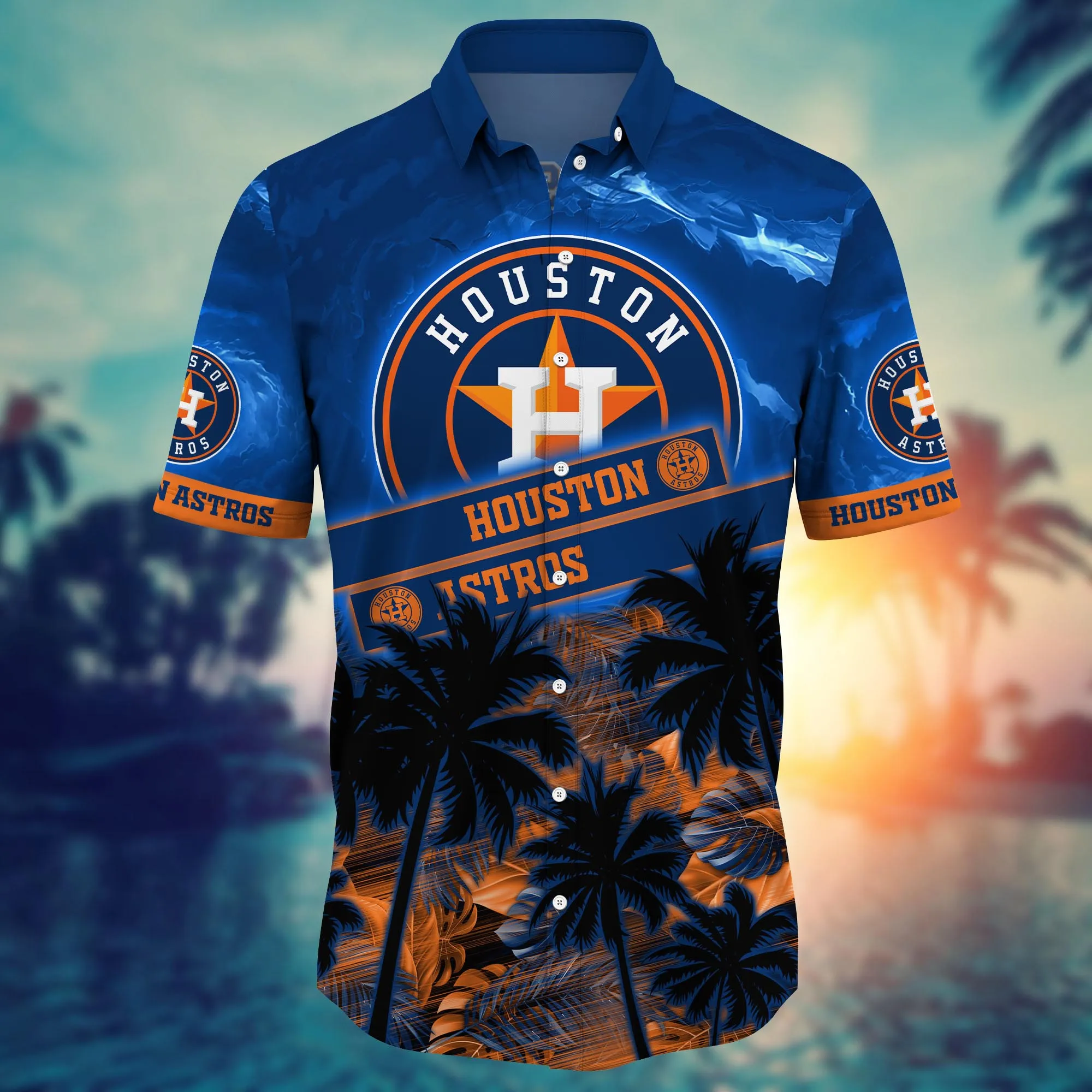 Houston Astros MLB Hawaiian Shirt Sun-Soaked Aloha Shirt