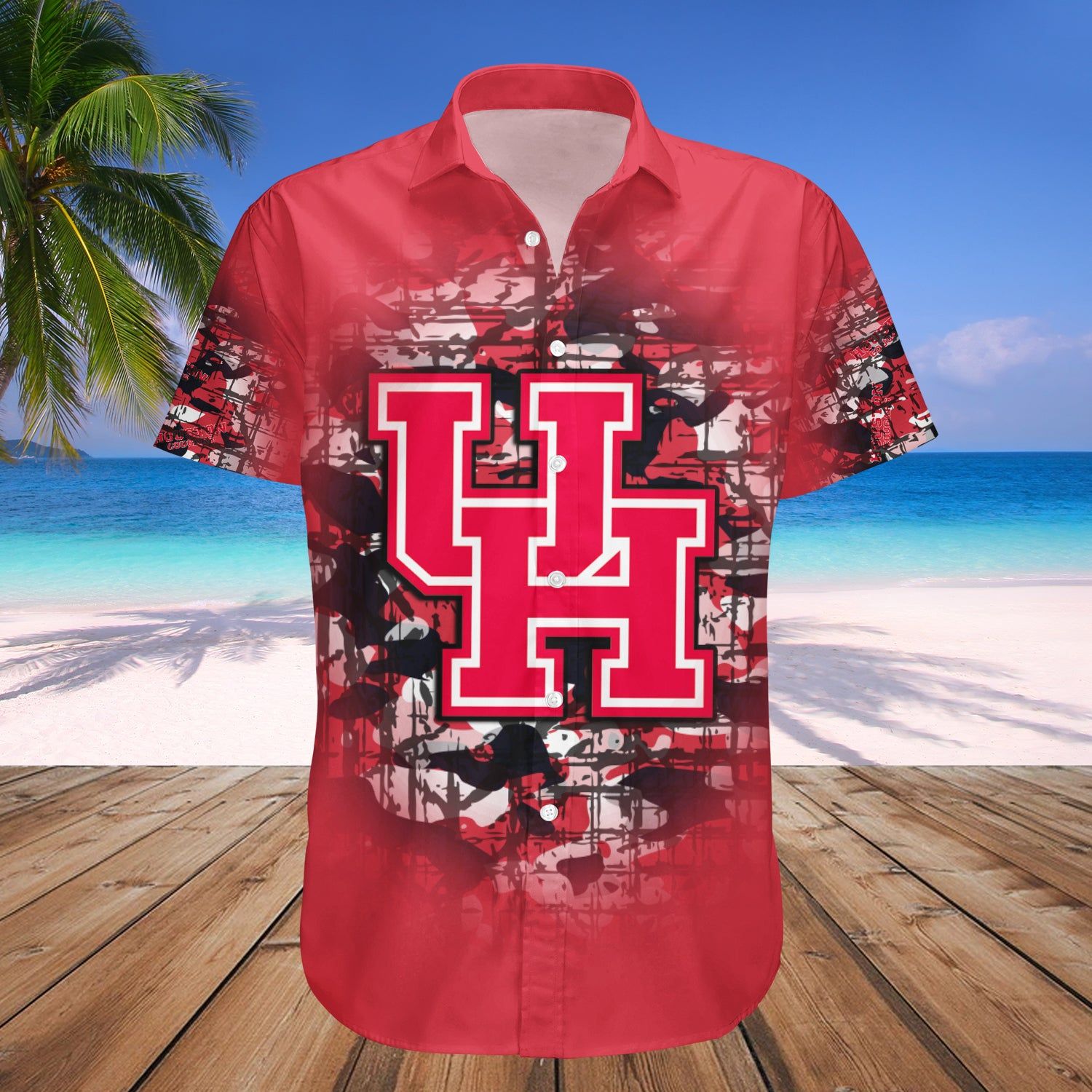 Houston Cougars Hawaii Shirt Camouflage Vintage – NCAA