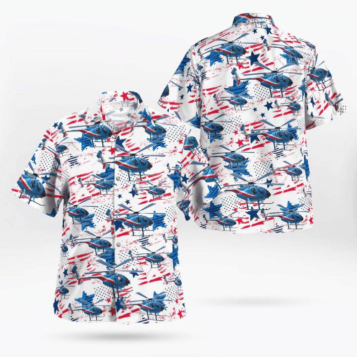 Houston Police Department Helicopter Patrol Division Hawaiian Shirt