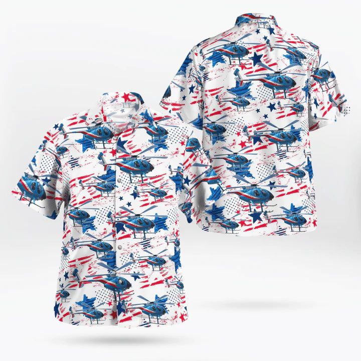 Houston Police Department Helicopter Patrol Division Hawaiian Shirt