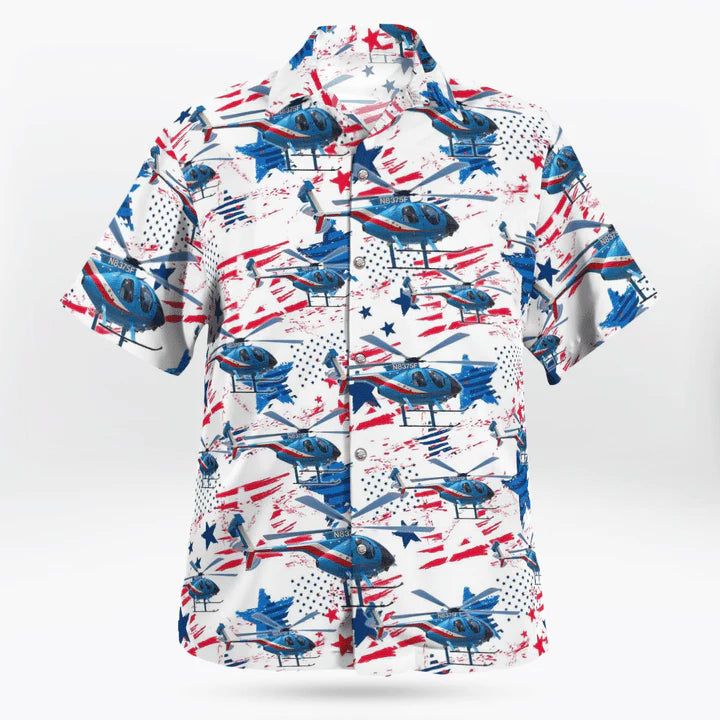 Houston Police Department Helicopter Patrol Division Hawaiian Shirt