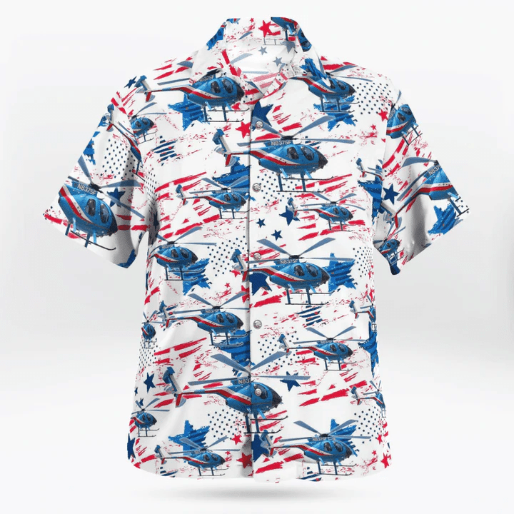 Houston Police Department Helicopter Patrol Division Trendy Hawaiian Shirt