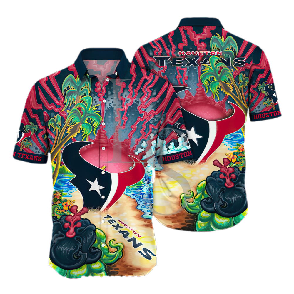 Houston Texans Aloha Island Unisex Hawaiian Shirt